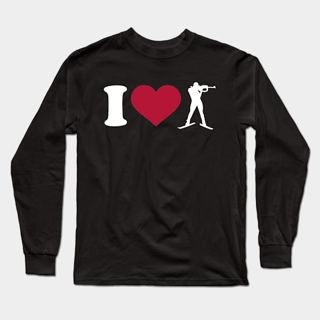 I love Biathlon Long Sleeve T-Shirt by Designzz